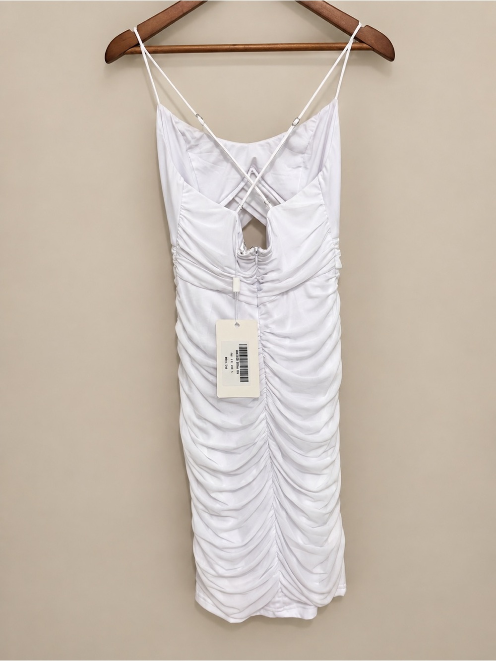 NWT Cut-Out Bust Ruched Dress - Picture 4 of 6